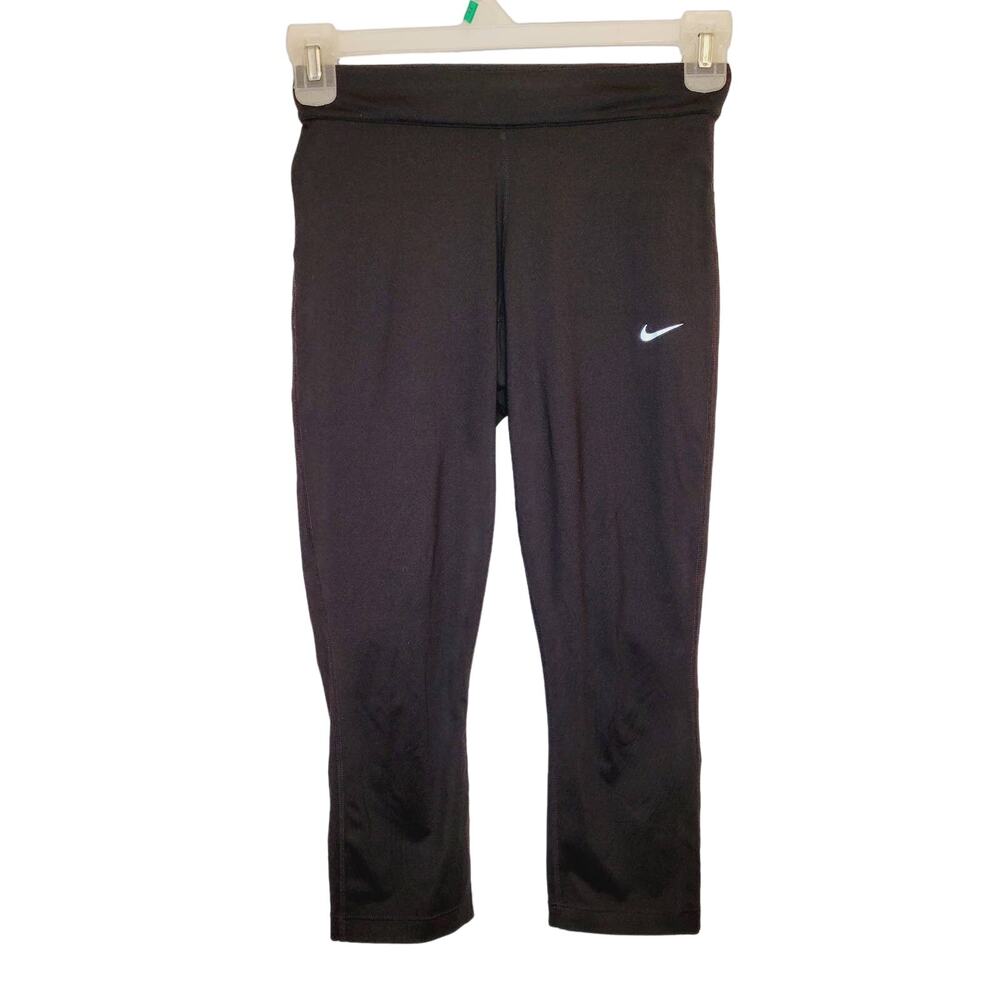Nike Running dri-fit black leggings Size Sm Athletic Gym Outdoors Active Minimal
